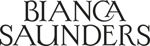 'BIANCA SAUNDERS' logo on a white background