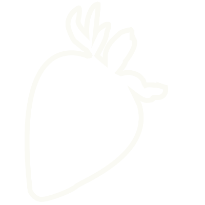white strawberry line graphic