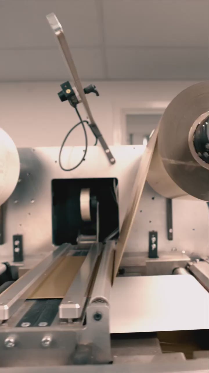 Brand Video showing las olas bottle label production